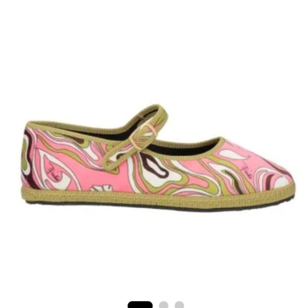 Pucci Velvet Mary Jane Flats
